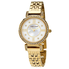 Anne Klein White Mother of Pearl Crystal Dial Ladies Watch Set ANK/3400WTST