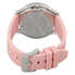 Movado Bold Silver Dial Pink Silicone Ladies Watch 3600414