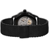 Akribos XXIV Akribos Automatic Skeleton Dial Black Ion-plated Stainless Steel Mesh Men's Watch AK446BK