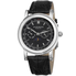 Akribos XXIV Akribos Black Dial Stainless Steel Black Leather Men's Watch AK632SSB