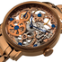 Akribos XXIV Akribos Manual Wind Skeleton Dial Rose Gold-Tone Stainless Steel Men's Watch AK525RG
