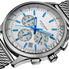 Akribos XXIV Akribos White Dial Chronograph Stainless Steel Mesh Men's Watch AK625SS
