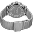 Akribos XXIV Akribos White Dial Chronograph Stainless Steel Mesh Men's Watch AK625SS