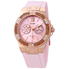 Guess Limelight Crystal Pink Dial Pink Silicone Ladies Watch W1053L3