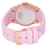 Guess Limelight Crystal Pink Dial Pink Silicone Ladies Watch W1053L3