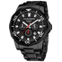 Akribos XXIV Akribos Conqueror Chronograph Black IP Stainless Steel Men's Watch AK561BK