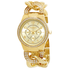 Akribos XXIV Akribos GMT Multi-Function Gold-Tone Ladies Watch AK558YG