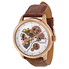 Akribos XXIV Akribos Manual Wind Rose Gold-tone Skeleton Dial Men's Watch AK538BR