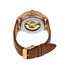 Akribos XXIV Akribos Manual Wind Rose Gold-tone Skeleton Dial Men's Watch AK538BR