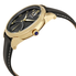 Akribos XXIV Essential Black Dial Men's Leather Watch AK913YG
