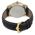 Akribos XXIV Essential Black Dial Men's Leather Watch AK913YG