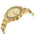 Akribos XXIV Glimmer Gold Tone Dial Ladies Multifunction Watch AK872YG