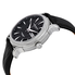 Akribos XXIV Silver Dial Black Leather Men's  Watch AK726SSB