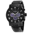 Akribos XXIV Akribos Black Dial Chronograph Black PVD Stainless Steel Men's Watch AK622BK