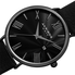 Akribos XXIV Waves Black Dial Black Leather Men's Watch AK1041BK