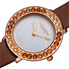 Akribos XXIV Quartz White Dial Ladies Watch AK1093BR