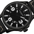 Akribos XXIV Trek Black Dial Black Leather Men's Watch AK833WT