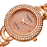 Akribos XXIV Diamond Rose Gold-tone Dial Ladies Watch AK1050RG