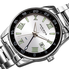 Akribos XXIV GMT Silver-tone Dial Men's Watch AK1055SS