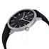 Armani Exchange Black Dial Men's Leather Watch AX2703