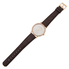 A. Lange & Sohne A Lange and Sohne Saxonia Rose Gold Diamond Brown Leather Men's Watch 842.032