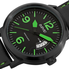 August Steiner Brushed Black Steel Men's Watch AS8012GN