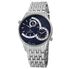 August Steiner Dual Time Blue Dial Men's Watch AS8141BU