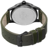 August Steiner Men's Swiss Quartz Canvas Strap Watch AS8125GN