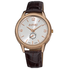 August Steiner Silver Dial Brown Leather Men's Watch AS8020RG