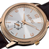 August Steiner Silver Dial Brown Leather Men's Watch AS8020RG