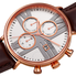 August Steiner Silver Dial Ladies Leather Multifunction Watch AS8220BRRG