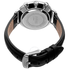August Steiner Silver Dial Ladies Leather Watch AS8220BK