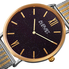 August Steiner Blue Sandstone Dial Men's Two Tone Watch AS8218TTG