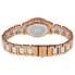 August Steiner Crystal Glitz Rose Gold-Tone and White Ceramic Ladies Watch AS8052RG