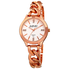 August Steiner Silver Dial Ladies Rose Gold Tone Watch AS8222RG