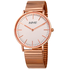 August Steiner Silver Dial Men's Rose Gold Tone Watch AS8216RG