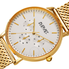 August Steiner Mesh Bracelet White Dial Men's Watch AS8255YG