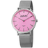 August Steiner Diamond Pink Dial Ladies Watch AS8207SS