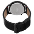 August Steiner Men's Japanese Quartz Dual-Time Leather Strap Watch AS8167BK