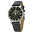 August Steiner Black Dial Silver-Tone Ladies Watch AS8056BK