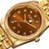August Steiner Diamond Brown Dial Ladies Watch AS8170YGBR