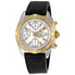 Breitling Chrono Galactic White Dial Black Rubber Strap Men's Watch c13358l2/a685 - 136s