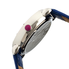 Bertha Ashley Silver-tone Steel Blue Leather Strap Multicolor Owl Dial Ladies Watch GIOGFAI001