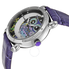 Bertha Ashley Owl and Moon Mother of Pearl Dial Purple Leather Ladies Watch GIOGFAG006