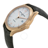 Baume et Mercier Baume and Mercier Clifton Silver Dial 18kt Rose Gold Black Alligator Leather Men's Watch 10058