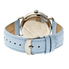 Bertha Estella Mother of Pearl Dolphin Dial Light Blue Leather Ladies Watch BTHBR5102