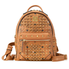 MCM Diamond Visetos Mini Backpack- Cognac MWK4SVI86