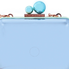 Sophia Webster Vivi Lilico Crystal Box Clutch Bag- Blue BSS17050