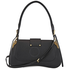 Prada Sidonie leather Shoulder Bag-Black 1BD175 OJO NZVF0002