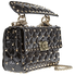 Valentino Small Patent Rockstud Spike Bag- Black RW2B0123VNE-0NO